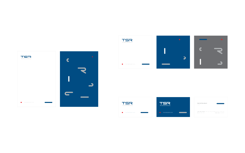 نمونه کارت ویزیت برند با ساختار اطلاعاتی و لوگو (موبایل)