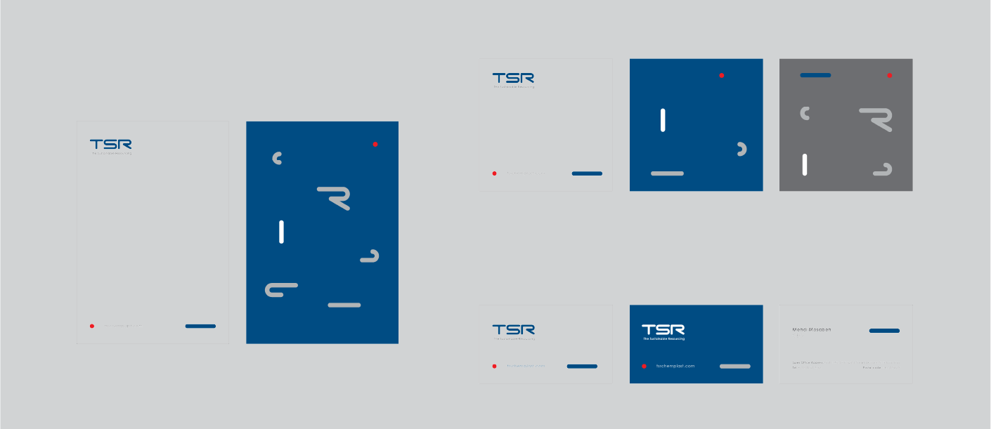 نمونه کارت ویزیت برند با ساختار اطلاعاتی و لوگو